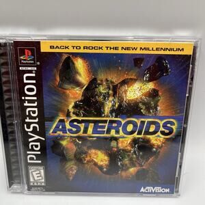 Asteroids (Sony PlayStation 1, 1998) Complete w/ Manual - Tested Working